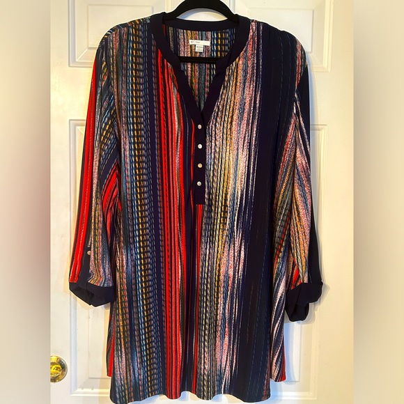 Multicolored C est 1846 tunic top, size 18/20 - Picture 1 of 5